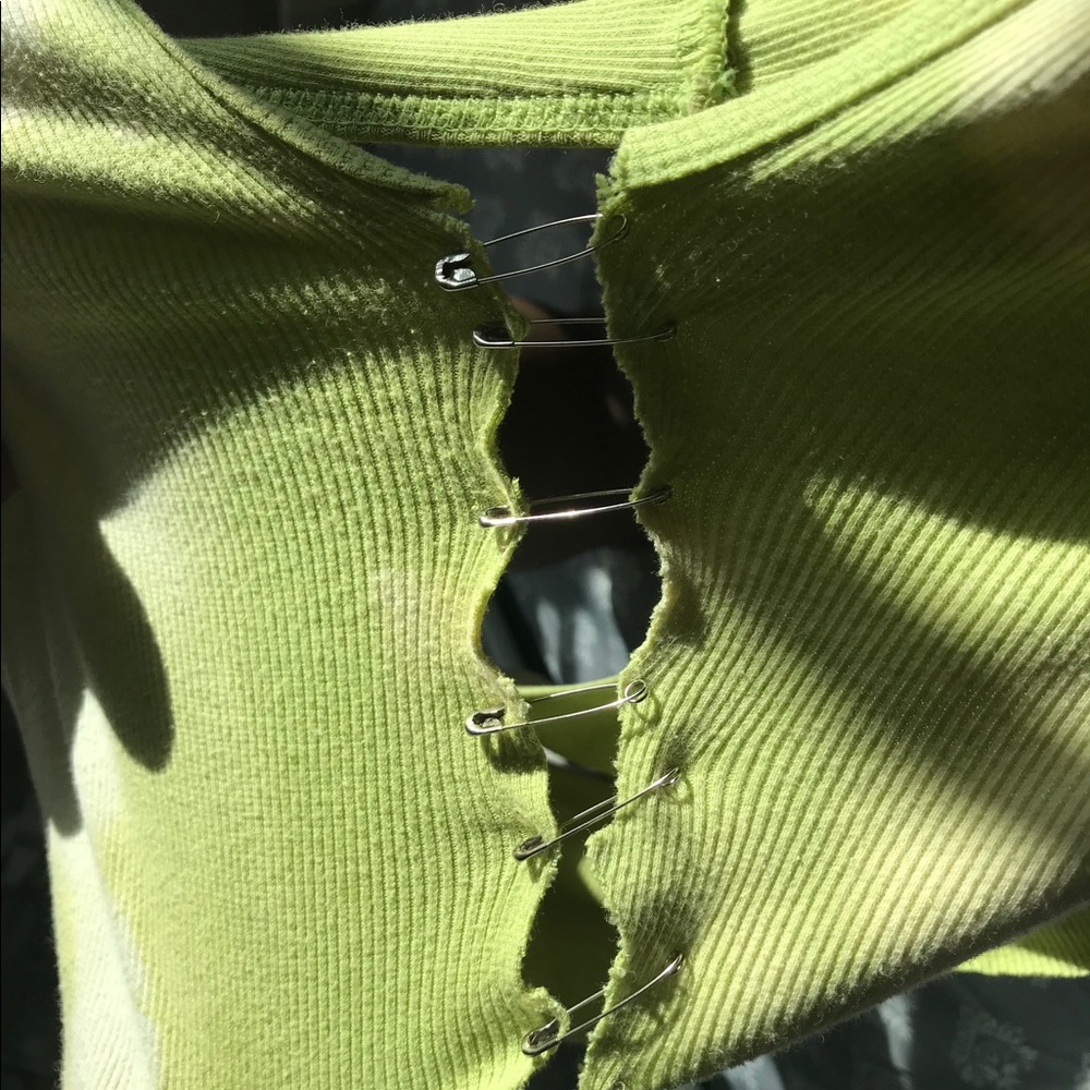 ✨24 HOUR SALE✨ green tie dye cami top+bandeau top - Picture 4 of 4